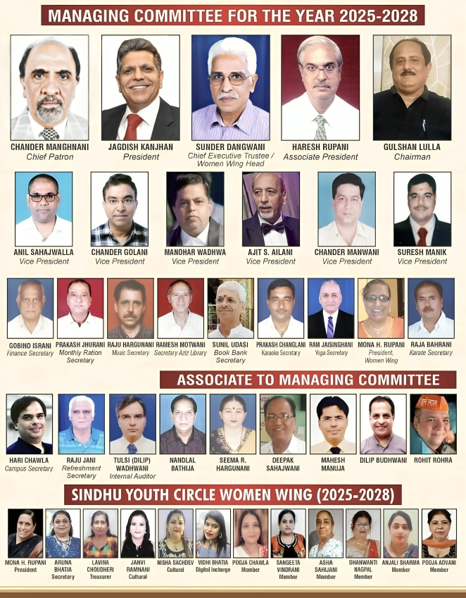 Managing Committee for the Year 2025 to 2028